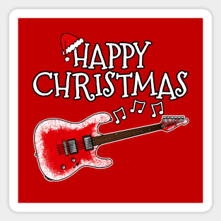 Christmas Electric Guitar Teacher Guitarist Xmas 2022 Magnet